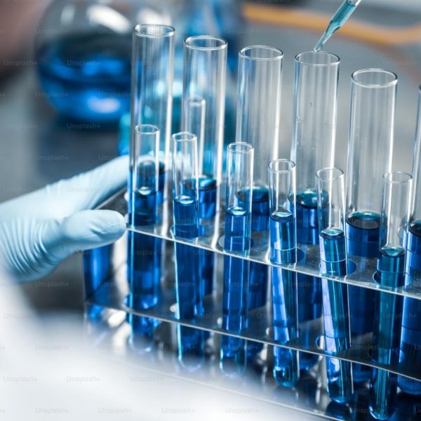 lab glassware  science laboratory research and development concept